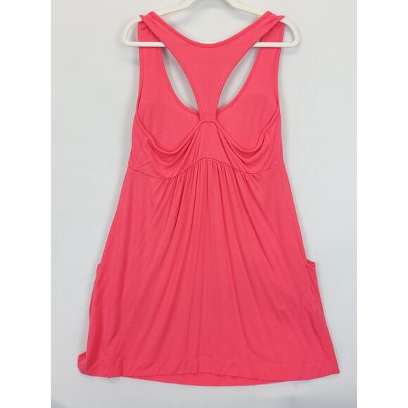 Half Moon By Modern Movement Athletic Workout Tank Dress Modal Women XL Salmon - Picture 2 of 8